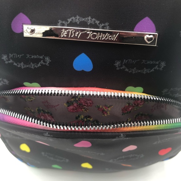 Betsey Johnson Bags Betsey Johnson Rainbow Hearts Backpack Poshmark